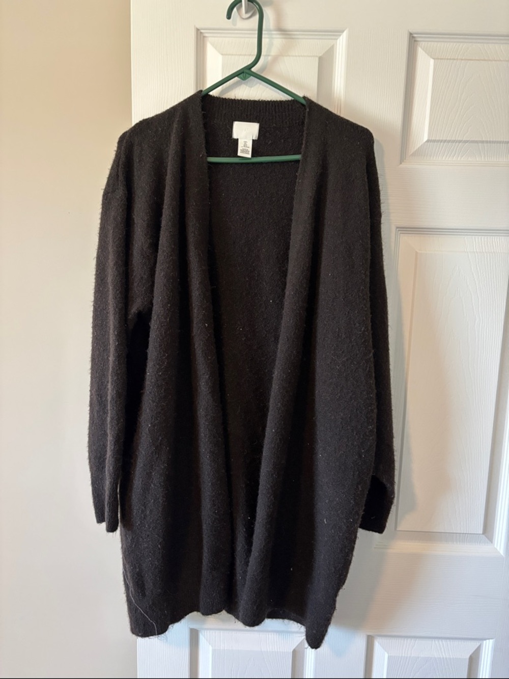 H&M Black Open-Front Women's Cardigan